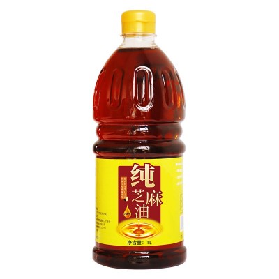裴氏厨房家用1L凉拌食用香油压榨纯芝麻油商用火锅油碟黑白芝麻图5