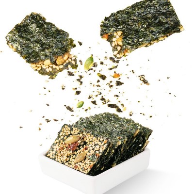 好想你海苔夹心脆20g南瓜籽仁芝麻夹心海苔脆即食海味零食袋装图5
