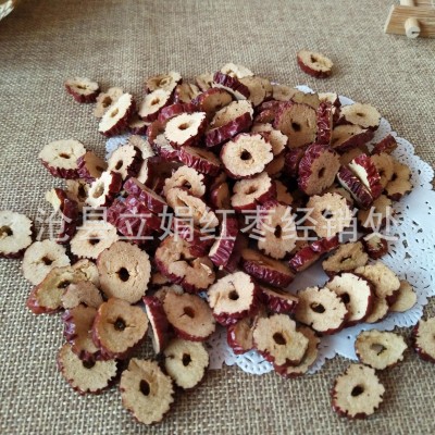 新疆若羌枣圈红枣干枣片无核干脆香酥零食豆浆泡茶 打粉批发图4