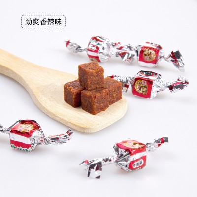 蓬江香辣五香味牛肉粒休闲食品肉类零食小吃麻辣80g袋装牛肉粒图3