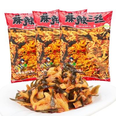 苗外婆酱腌下饭菜 2.5kg大袋 整箱30斤开袋即食麻辣三丝6袋起批发图3