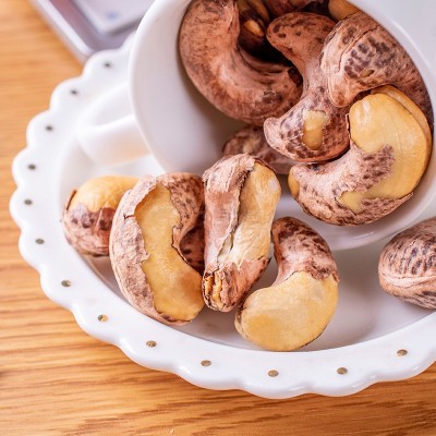 越南紫衣A180带皮炭烤腰果500g烘焙盐焗坚果原味零食散装年货批发图4