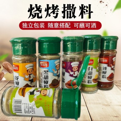 烧烤调料撒料组合套装孜然粉椒盐辣椒粉五香全套烤肉蘸料烧烤撒料图3