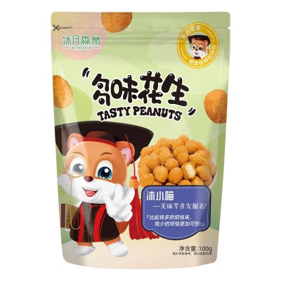 沐月森林多味花生100g 熟花生仁散装油炸休闲零食小吃一件代批发图5