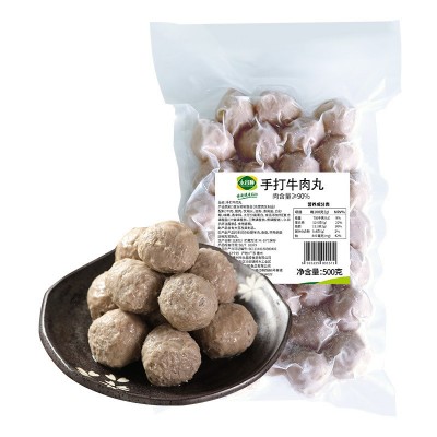 潮汕牛肉丸火锅丸子批发500g手打牛筋丸永昌顺潮州牛肉丸餐饮批发图4