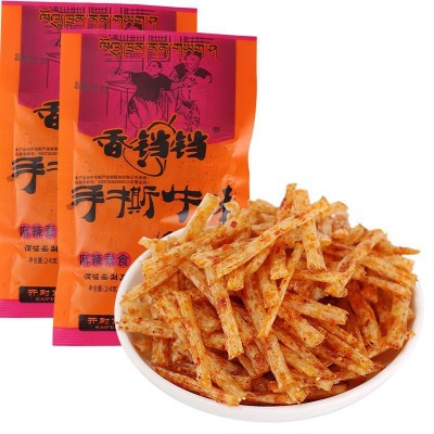 香铛铛手撕牛肉味辣条8090后怀旧麻辣味素食 儿时零食小吃麻辣条图3