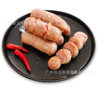 火山石纯肉烤肠 50根 黑椒香肠正宗台湾热狗肠冷冻食材广州批发图2