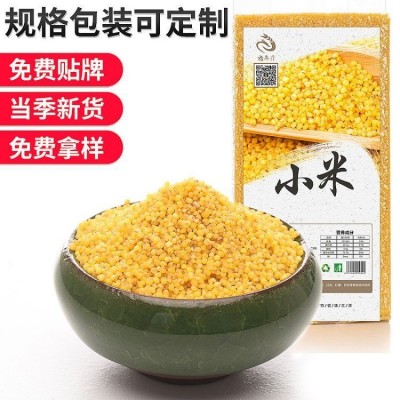 东北杂粮黄小米 农家自产黄小米袋装批发供应 粮年隆