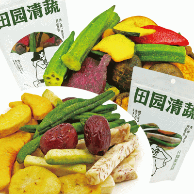 6种综合果蔬脆100g秋葵香菇脆片混合什锦果蔬干地摊休闲零食夜市图4