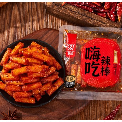 湖南双娇臭干子小面筋辣条散装称原味童年麻辣零食辣条整箱大批发图3