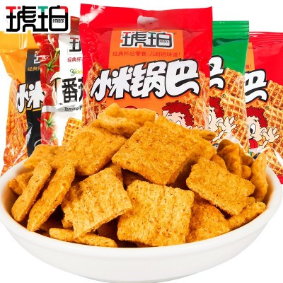 琥珀小米锅巴25袋 膨化食品办公室锅巴薯片怀旧零食小吃独立小包图2