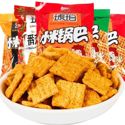 琥珀小米锅巴25袋 膨化食品办公室锅巴薯片怀旧零食小吃独立小包图5