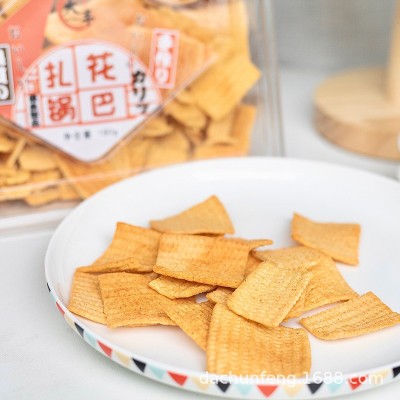 大丰食品扎花锅巴180g大盒装脆锅巴办公室下午茶休闲聚会小吃零食图3