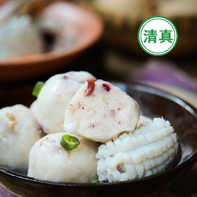 清伊瑟清真章鱼丸清真食品批发丸子烧烤关东煮火锅食材实心章鱼丸图3