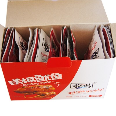 [包邮]求仙岛 铁板鱿鱼15g*20袋/盒 北戴河特产 即食海味零食图5