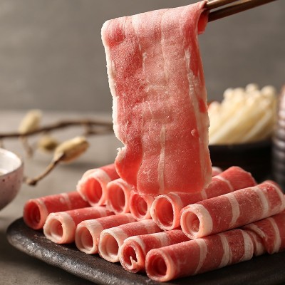 科尔沁牛肉片肥牛卷500g内蒙牛肉国产牛肉卷火锅食材厂家批发图2