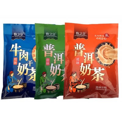 内蒙古牛肉干奶茶360g18包牧之父厂家直供快手抖音百度冲饮速溶图5