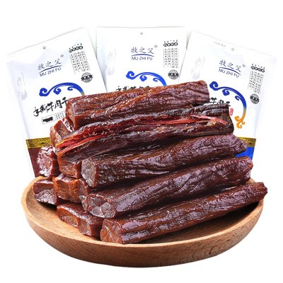 【厂货通】内蒙古手撕风干牛肉干零食特产袋装牧之父包邮图5