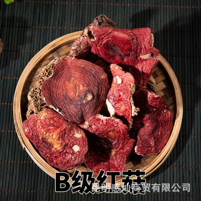 批发云南产地红菇月子标菇红魔菇散装500克产地一手货源一件代发图3