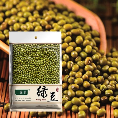 供应新绿豆五谷杂粮400g/袋 五谷杂粮粗粮易煮未脱皮绿豆沙绿豆图1