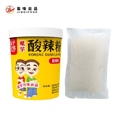 魔芋粉丝酸辣粉凉皮魔芋面魔芋蔬菜包批发厂家图2