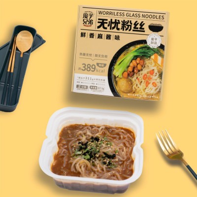 无忧粉丝海鲜味/麻酱味/酸辣味/藤椒味/金汤肥牛低脂低卡魔芋粉丝图5