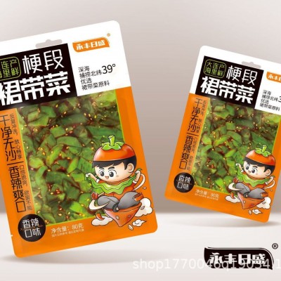 香辣裙带菜即食梗片裙带菜丝海白菜爽口小菜下酒菜调味咸菜80g图3