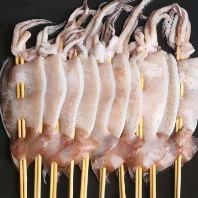 鱿鱼板串批发大鱿鱼八爪鱼鲜活冷冻须烧烤串串肉串食品半成品批发图1