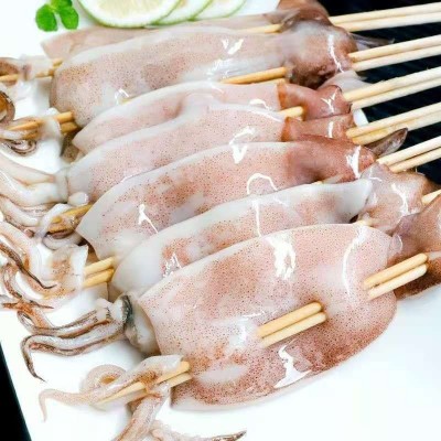 鱿鱼板串批发大鱿鱼八爪鱼鲜活冷冻须烧烤串串肉串食品半成品批发图3