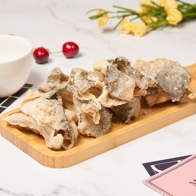 特产海味零食炸巴沙鱼皮开袋即食网红咸蛋黄香脆鱼皮厂家批发OEM图4