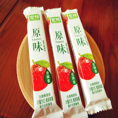 宏祥原味酵素山楂果糕 添加果蔬酵素提取粉的零食蜜饯散装图5