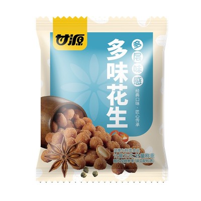 甘源南乳椒盐麻辣香辣紫薯花生醇香经典零食批发小包散装每箱5KG图4