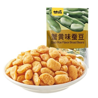甘源蟹黄味蚕豆500g零食小包装兰花豆小吃肉松牛肉休闲食品一斤装图5