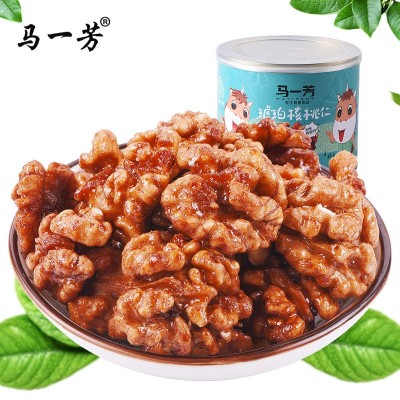马一芳琥珀核桃仁罐装100g芝麻椒盐多种口味支持一件代发
