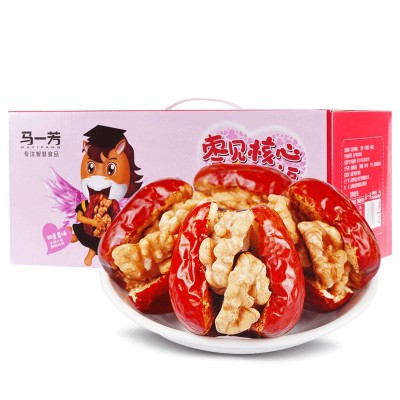 马一芳红枣夹核桃仁礼盒3斤装大礼包休闲零食图5