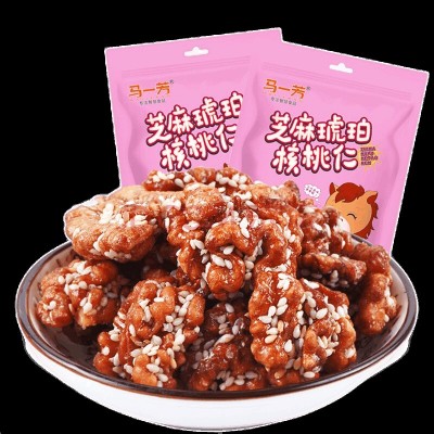 马一芳芝麻琥珀核桃仁250g袋装芝麻味核桃仁坚果零食休闲食品小吃图5