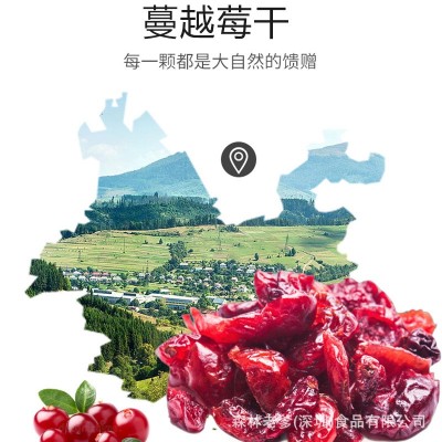 森林老爹蔓越莓干160g罐装干果休闲小零食水果干蜜饯零食批发图4