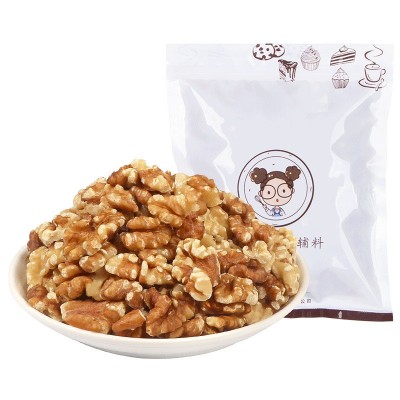 可茜核桃仁碎熟坚果仁碎冰淇淋烘焙原料坚果零食纸皮核桃肉350g图5