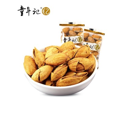 【童年记_巴旦木仁335g】原味营养早晚代餐食品干果仁每日坚果图5
