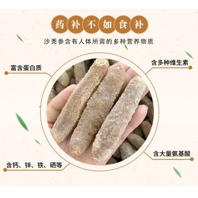 一德路批发货源沙秃参Q弹不腻 金沙秃参明秃参 淡干足干海参干货图3