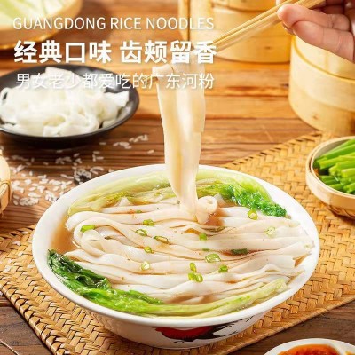 广东湿河粉5斤装 2斤河粉湿粉鲜切粉牛河炒河粉龙香 一件代发图3