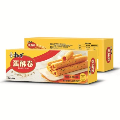 康师傅蛋酥卷108g*24盒 香浓奶油味休闲零食蛋卷饼干喜铺食品图5