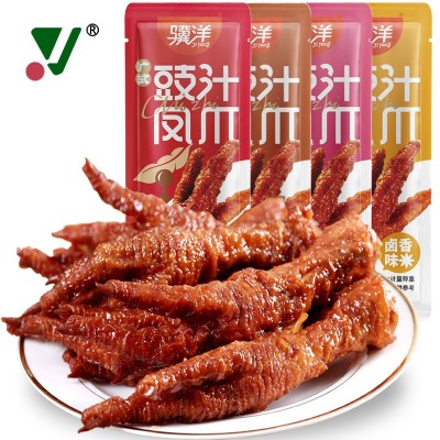 包邮 骥洋虎皮凤爪5斤/袋卤香味真空独立小包装豉汁鸡爪零食图2