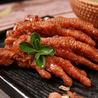 包邮 骥洋虎皮凤爪5斤/袋卤香味真空独立小包装豉汁鸡爪零食图5