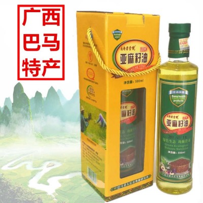厂家直供压榨亚麻籽油500ml/瓶食用植物调和胡麻油会销礼品食用油图2