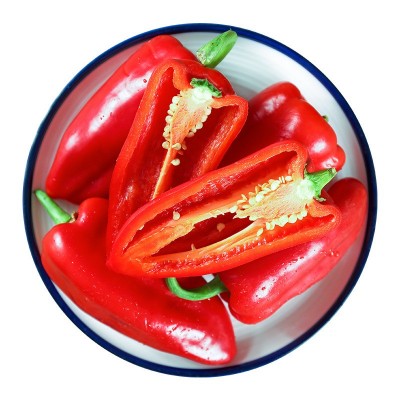 新鲜蔬菜红辣椒 个大肉厚微辣鲜辣椒现摘现发 大红辣椒五斤包邮图5