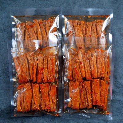 湖南特产豆腐皮儿时麻辣味豆干零食年货小吃网红辣条图3
