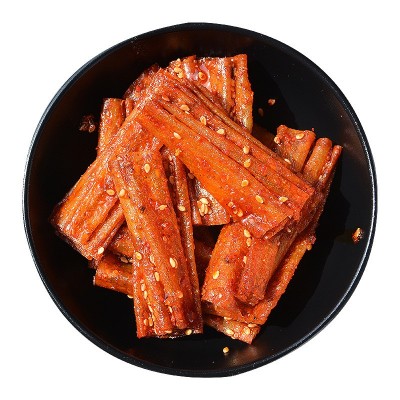 湖南特产豆腐皮儿时麻辣味豆干零食年货小吃网红辣条图5