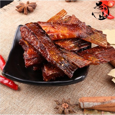 湖南特产思乡山香辣鱼尾巴100g鱼肉制品传统风味麻辣零食小吃
