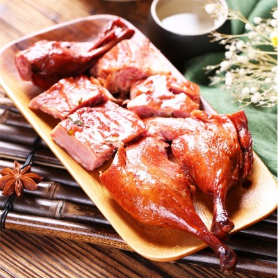 批发预制菜楚香鸭整只楚菜卤味酱鸭烤鸭熟食酱板鸭零食五香鸭图3